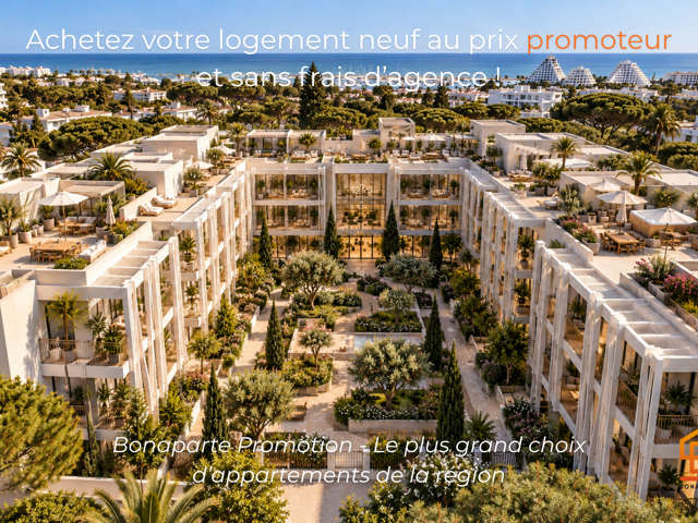 T4 NEUF AVEC JARDIN - LA GRANDE MOTTE / DEJA CONSTRUIT — photo du bien