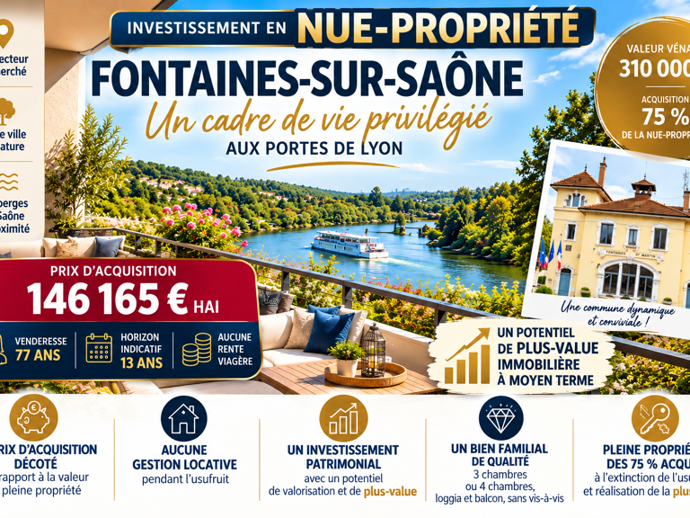FONTAINES-SUR-SAÔNE   INVESTISSEMENT EN NUE-PROPRIÉTÉ — photo 1