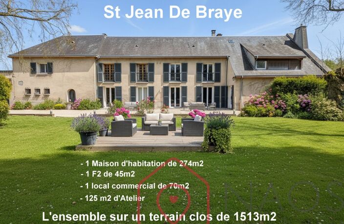 St Jean De Braye ensemble immobilier très atypique de 390m2 hab sur 1513m2 de terrain clos — photo 2