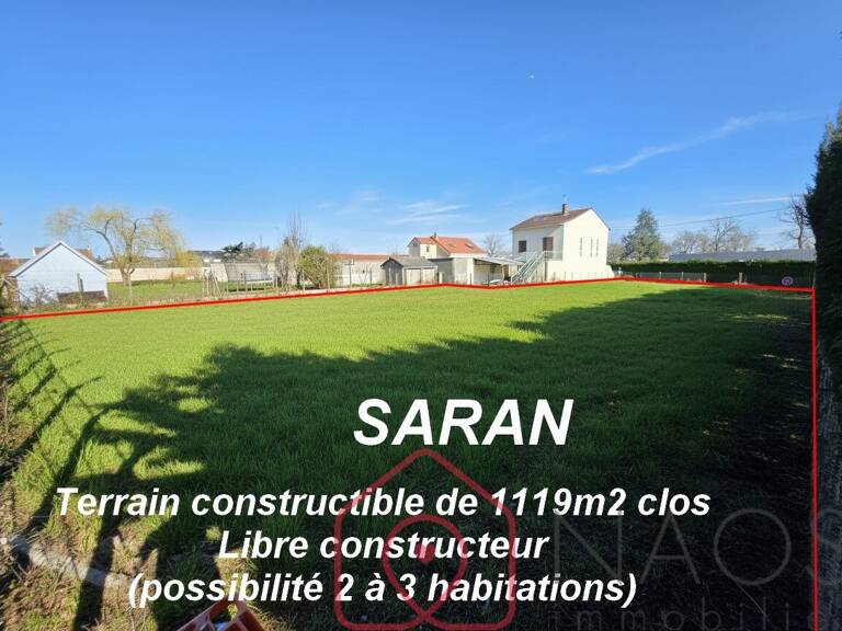 SARAN terrain constructible de 1119m2 clos — photo 1