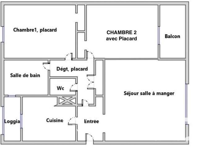 Référence : 7376-SBA. - Appartement T3 - Vue dégagée - Aix en Provence — photo du bien
