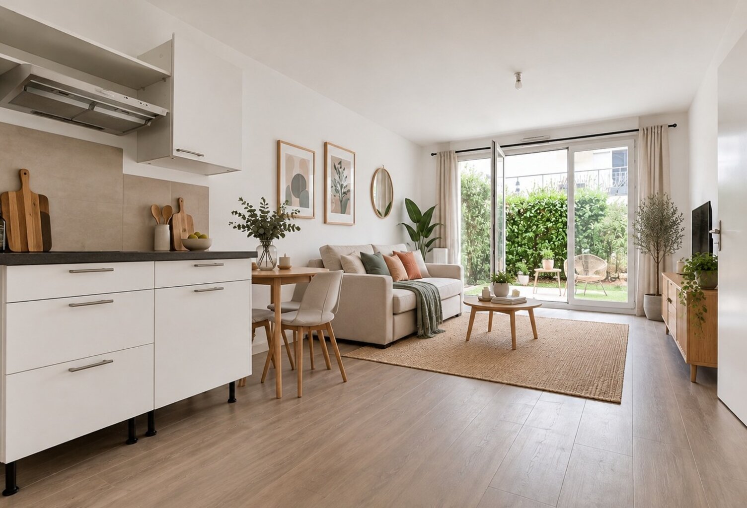 Pontault-Combault-Appartement 2 pièces-Très bon état- Résidence de 2017-Jardin-terrasse-Parking-lumineux-Bien agencé — photo 1