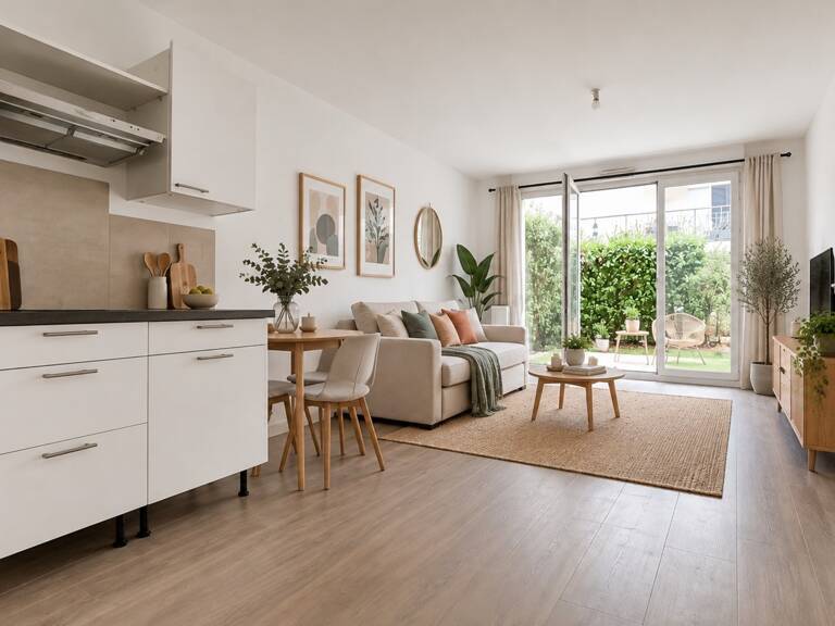 Pontault-Combault-Appartement 2 pièces-Très bon état- Résidence de 2017-Jardin-terrasse-Parking-lumineux-Bien agencé — photo 1