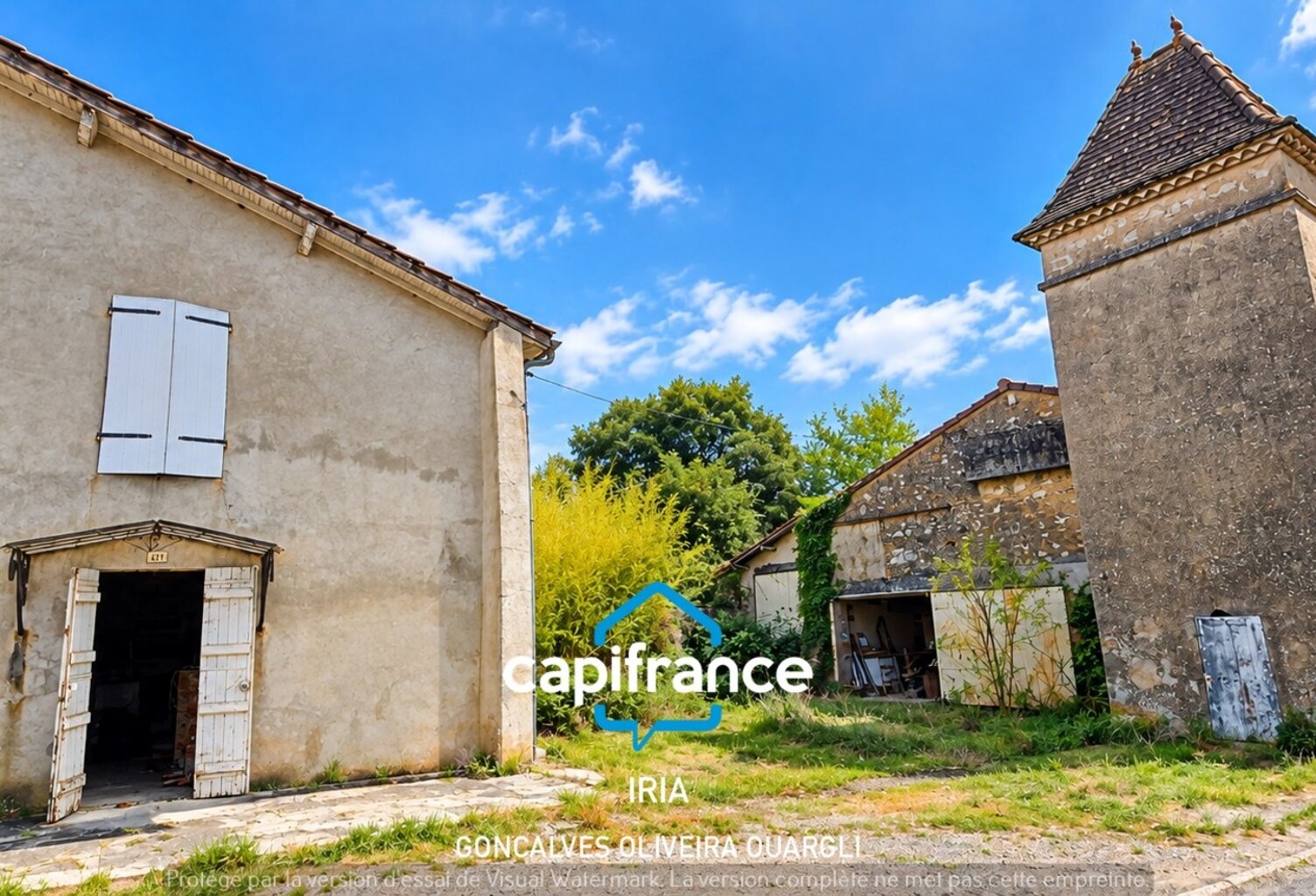 ENSEMBLE IMMOBILIER EN PIERRE À RÉNOVER – FORT POTENTIEL Aiguillon (47) — photo 1