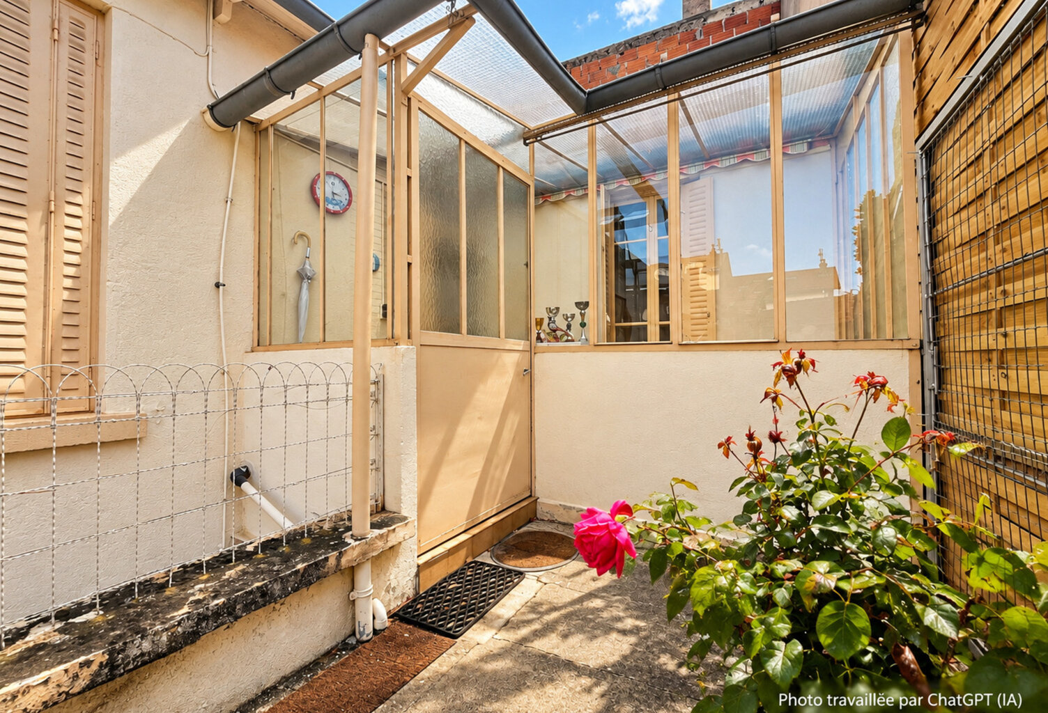 ROANNE – MAISONNETTE DE 49,50 M² – 1 CHAMBRE – COUR D’ENVIRON 200 M² ET DÉPENDANCES — photo 1