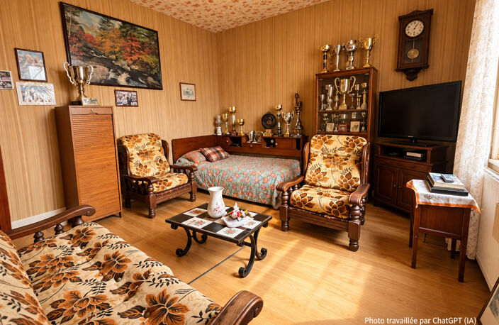 ROANNE – MAISONNETTE DE 49,50 M² – 1 CHAMBRE – COUR D’ENVIRON 200 M² ET DÉPENDANCES — photo 2
