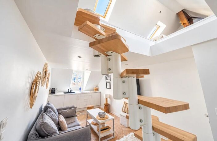 PARIS 4 – DUPLEX RÉNOVÉ AVEC VUES SUR NOTRE-DAME ET BEAUBOURG — photo 4