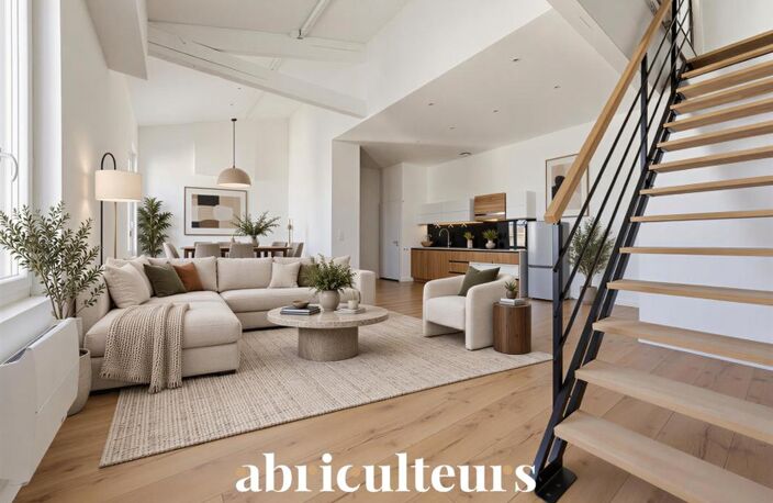 Appartement duplex lumineux grande hauteur sous plafond en vente à Bordeaux 33300 — photo 4
