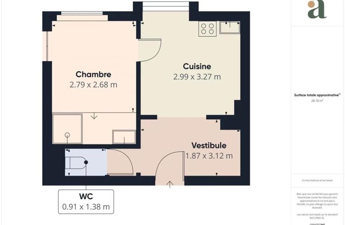 Petit 2 pièces à fort potentiel en vente à Lyon 1er (69001) — photo 4