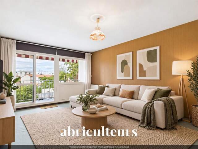 T4 traversant de 80 m² avec balcon, parking et cellier, à rafraîchir en vente à Talence (33400) — photo du bien