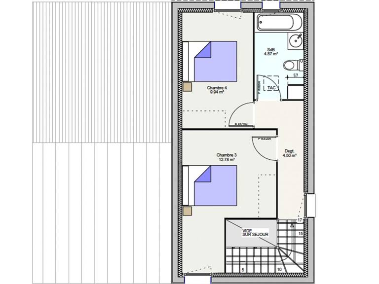 Projet de construction d'une maison 110.54 m² avec terrain à SAINT-SYLVESTRE-PRAGOULIN (63) — photo 1