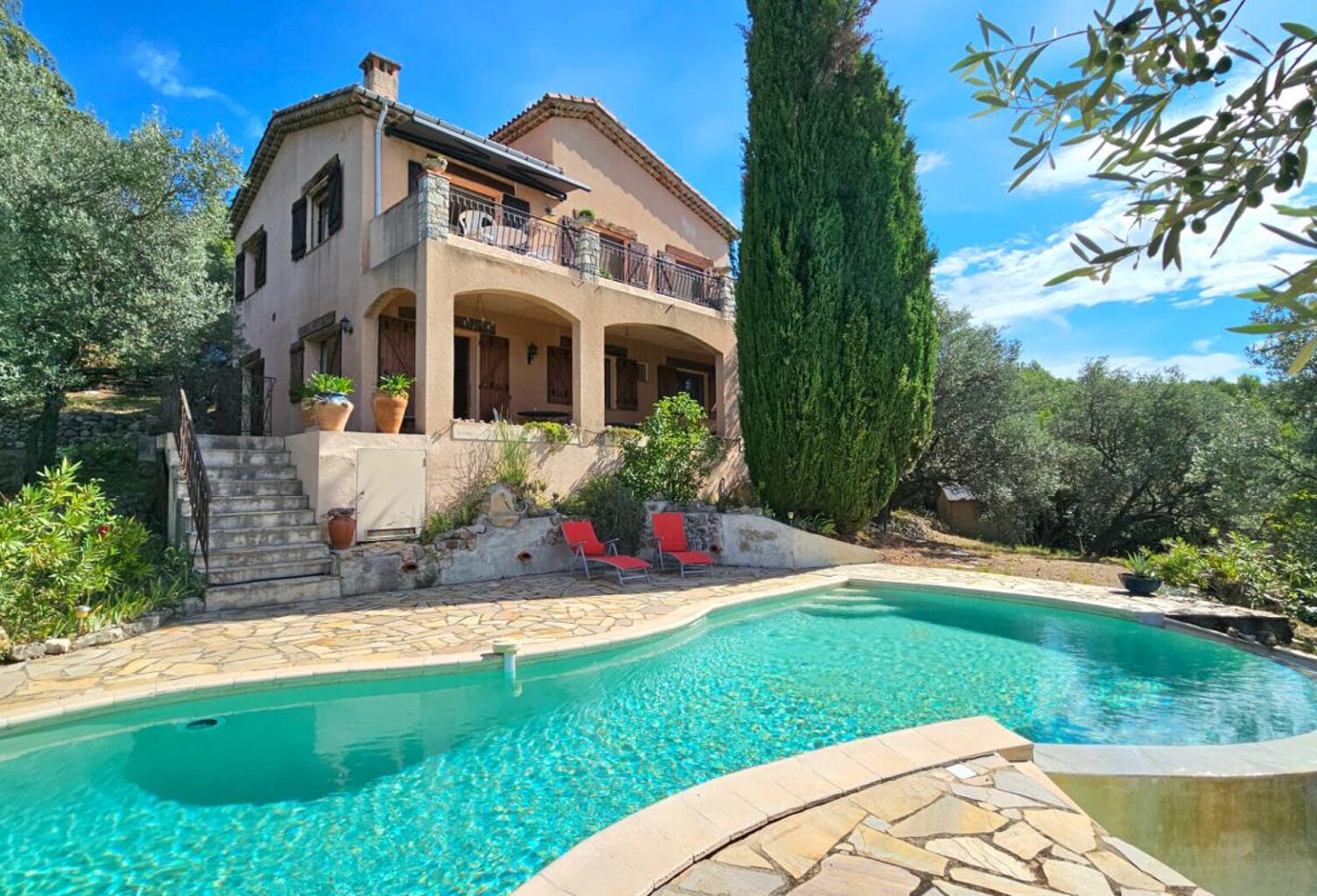 Villa avec piscine à débordement et terrain de 3 000 m²  avec vue dégagée — photo 1