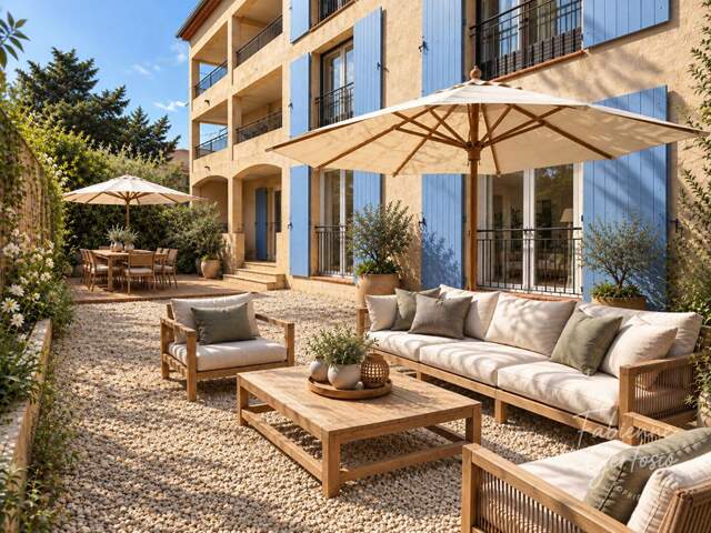 LA CRAU ! CENTRE-VILLE  APPARTEMENT T4 DE 120 M²  - JARDIN PRIVATIF  - TERRASSE - PARKING — photo du bien
