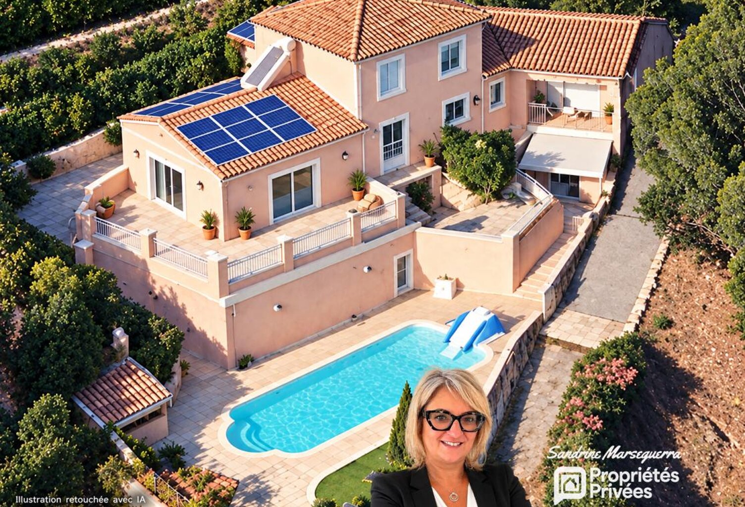 VILLA CONTEMPORAINE - 2 PISCINES, SPA ET DÉPENDANCE — photo 1
