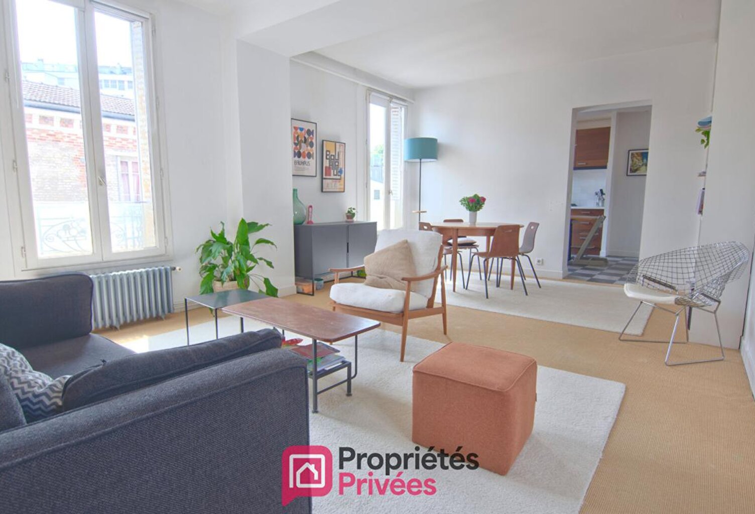 Appartement Boulogne Billancourt 3 pièce(s) 70.10 m2 traversant dernier étage — photo 1