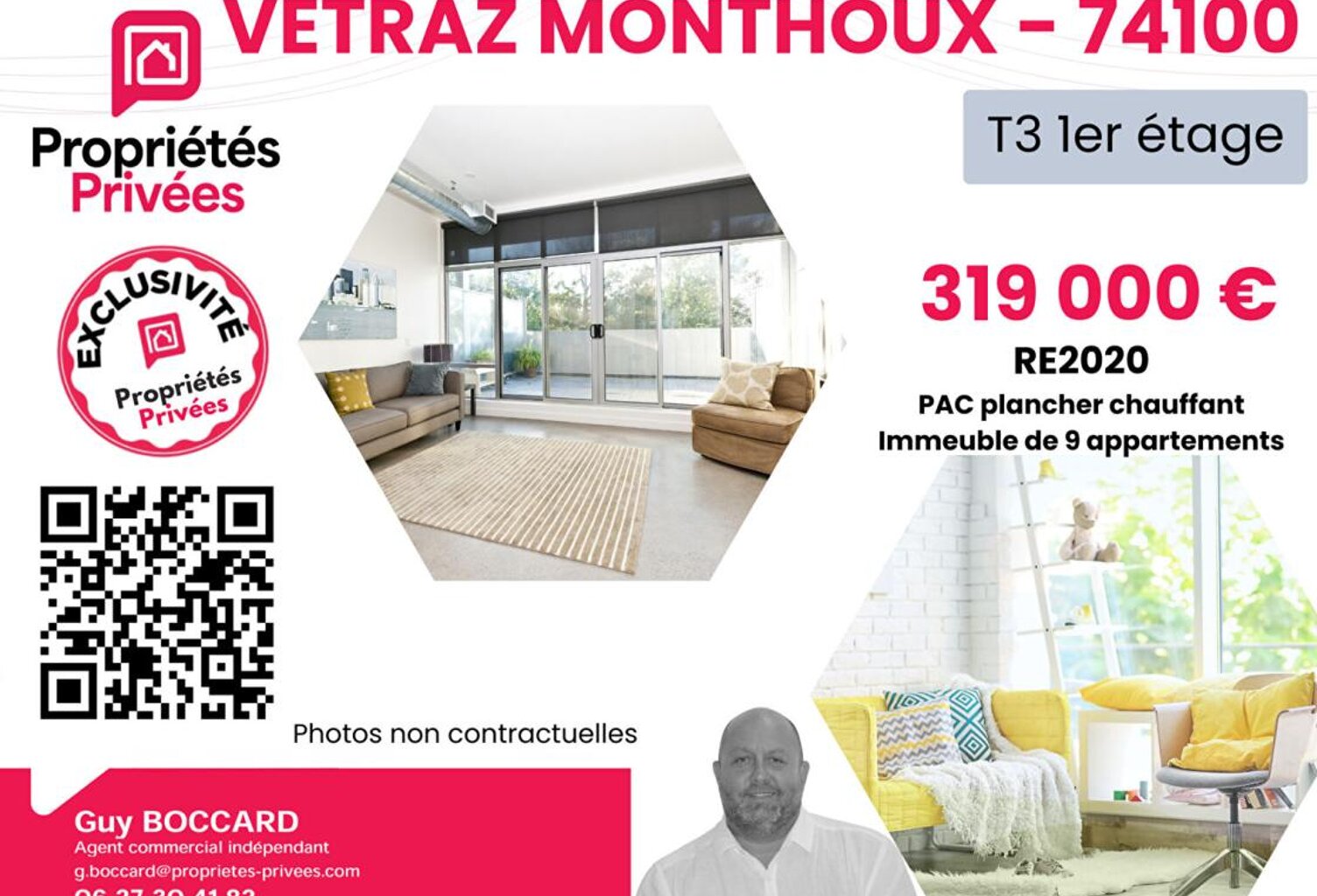 Appartement Vetraz Monthoux 3 pièce(s) 65.94 m2 — photo 1