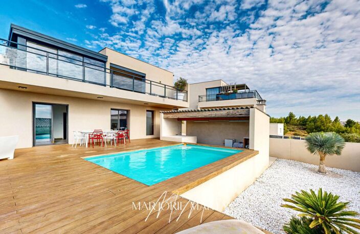 Vente Villa  6 pièce(s) 160 m2 NARBONNE (11100 )  Vue panoramique sur l'Etang de Bages — photo 3