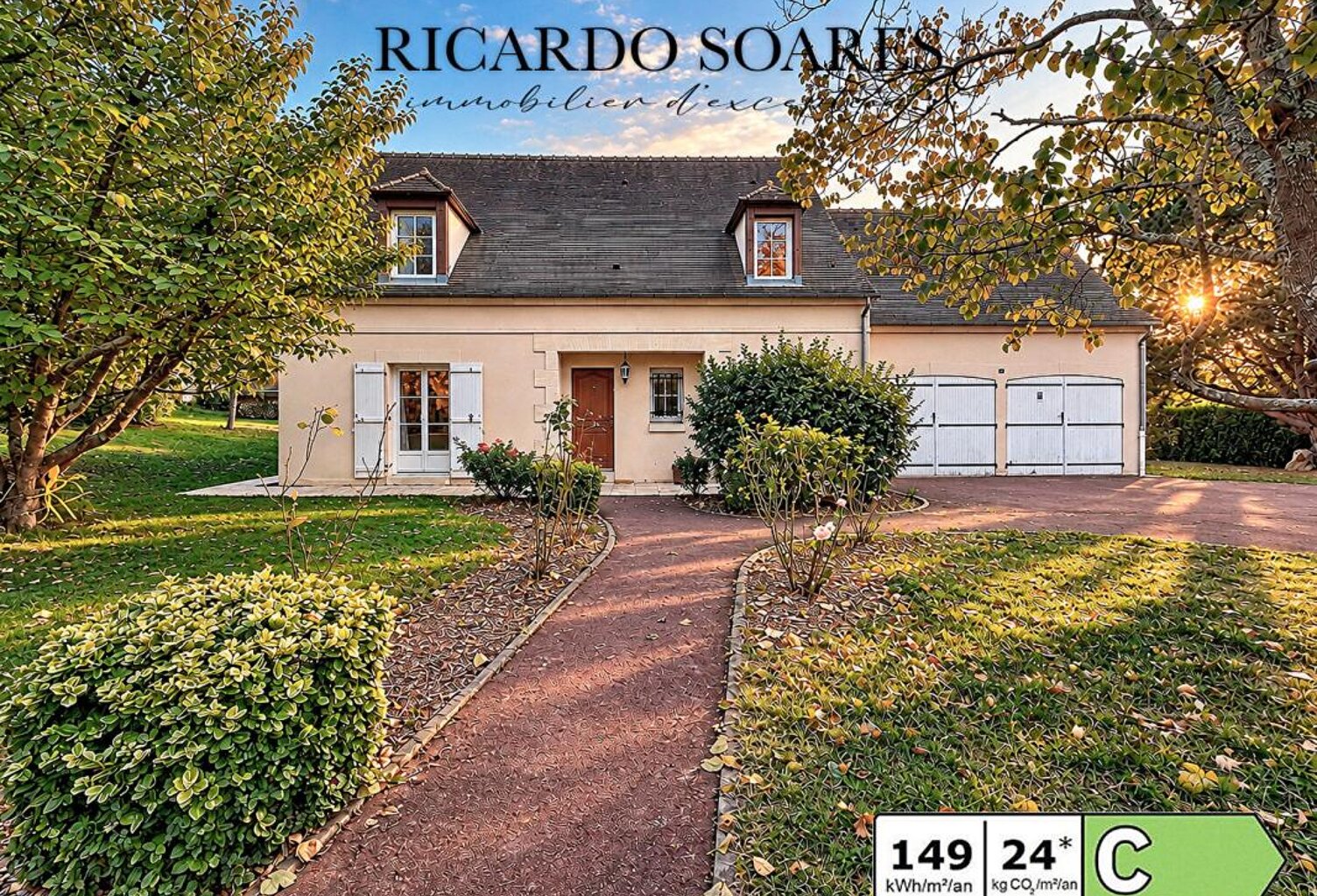 SAINT-SAUVEUR (60320) - BELLE MAISON FAMILIALE / 190 M² au sol / 5 CHAMBRES / DOUBLE GARAGE / TERRAIN DE 1 916 M² / DPE C — photo 1