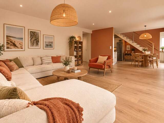 Au Bono, une maison contemporaine avec logement indépendant et jardin fruitier — photo du bien