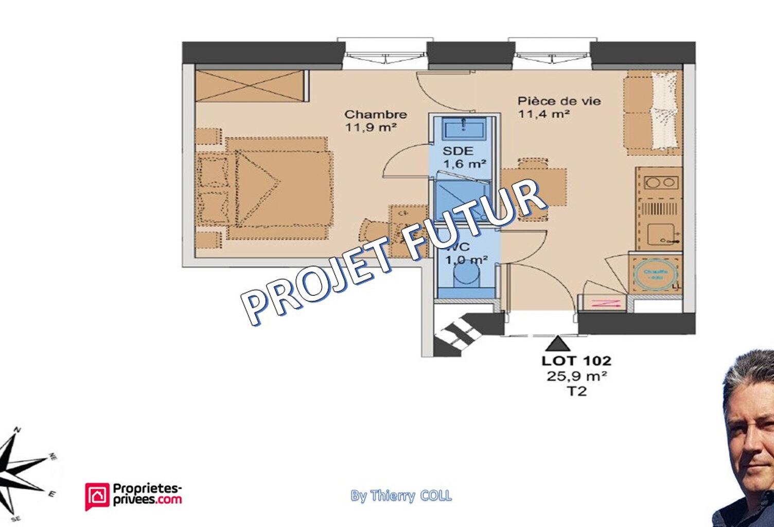 Charmant T2 idéalement situé à Lyon 3? de 25.90 M² — photo 1
