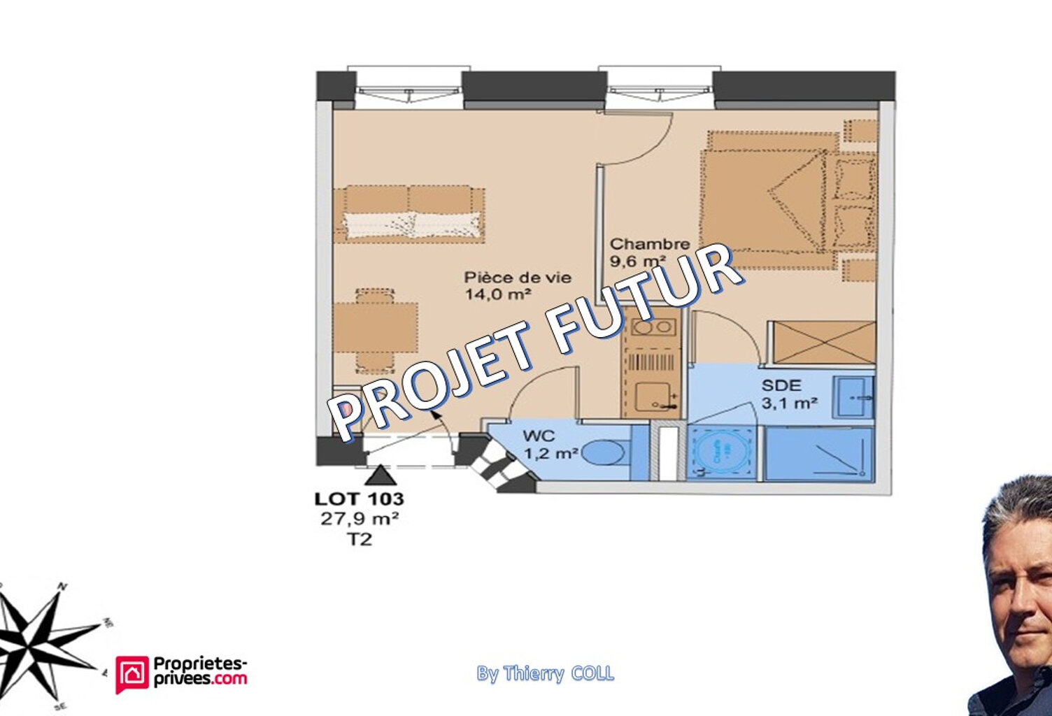 Appartement LYON 3 T2 de 27.90 M² — photo 1
