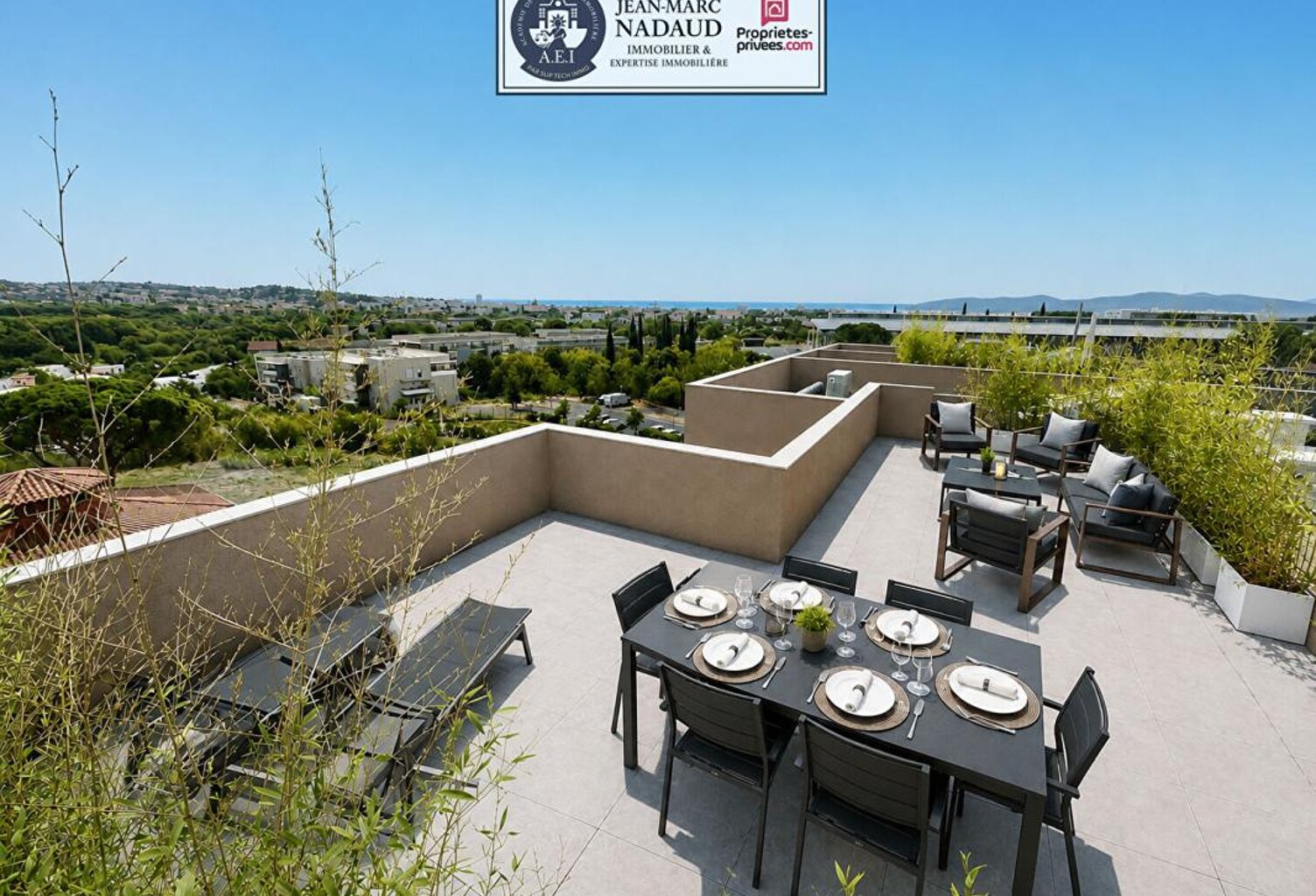 Fréjus - T4 signature, Dernier Étage + Rooftop 63 m² -Panorama Estérel & Horizon Mer — photo 1