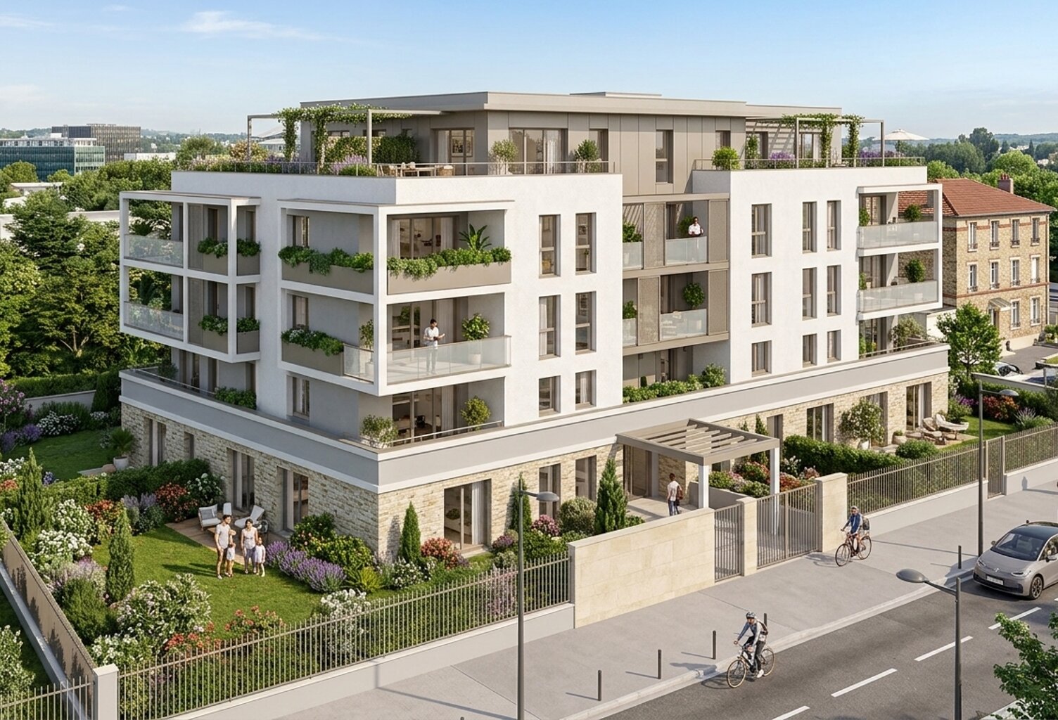 SUPERBE T4 AVEC JARDIN PRIVATIF & TERRASSES – RER A & ligne 15  A - LIVRAISON DEBUT 2027 — photo 1
