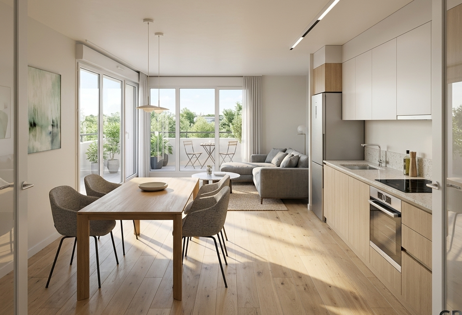 BEAU T2 DE 50 M² AVEC BALCON A NOISY-LE-GRAND (PROCHE RER A) — photo 1