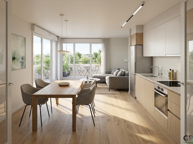 BEAU T2 DE 50 M² AVEC BALCON A NOISY-LE-GRAND (PROCHE RER A) — photo 1