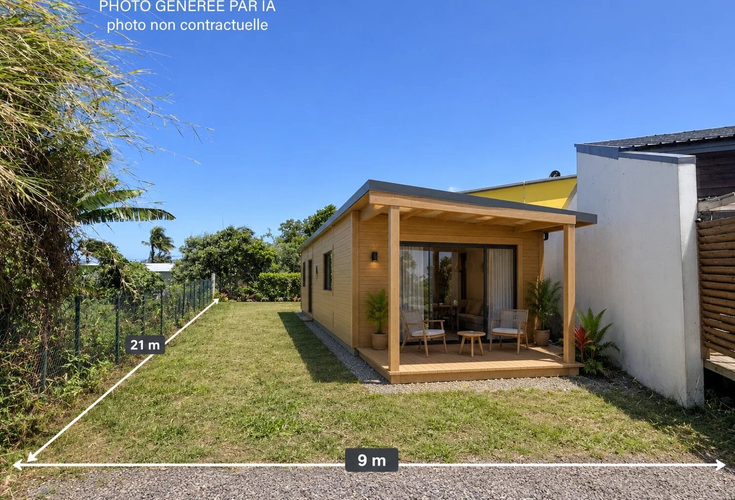 EXCLUSIVITÉ - TERRAIN CONSTRUCTIBLE DE 190 M² À SAINT-JOSEPH — photo 1