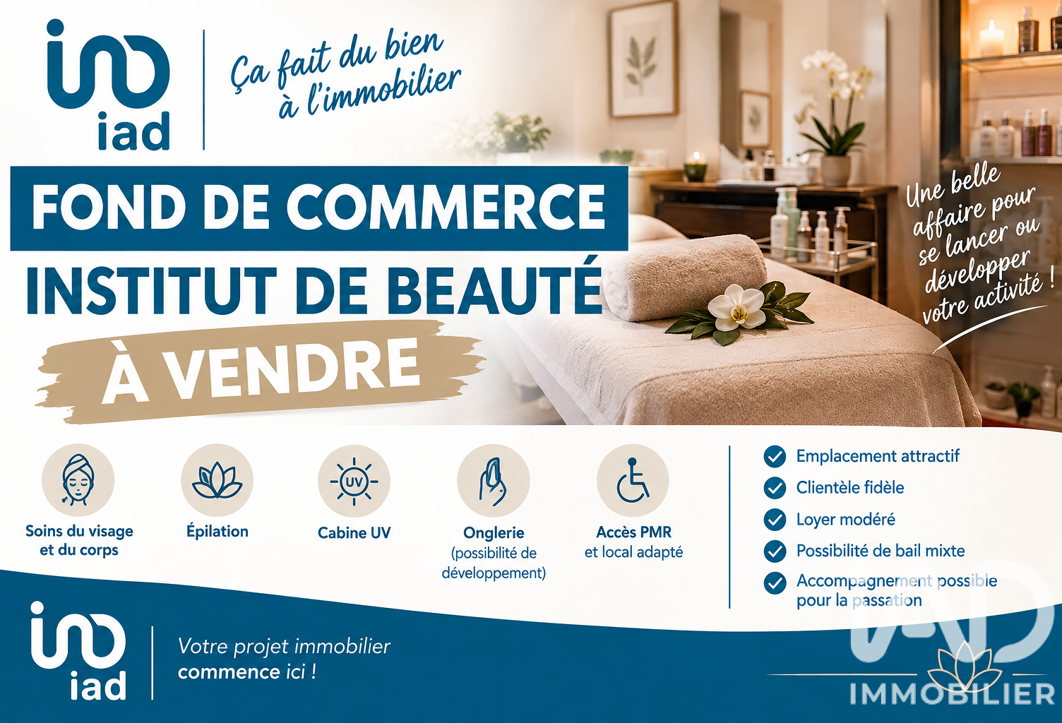 Vente Esthétique, Coiffure 67 m&sup2; — photo 1