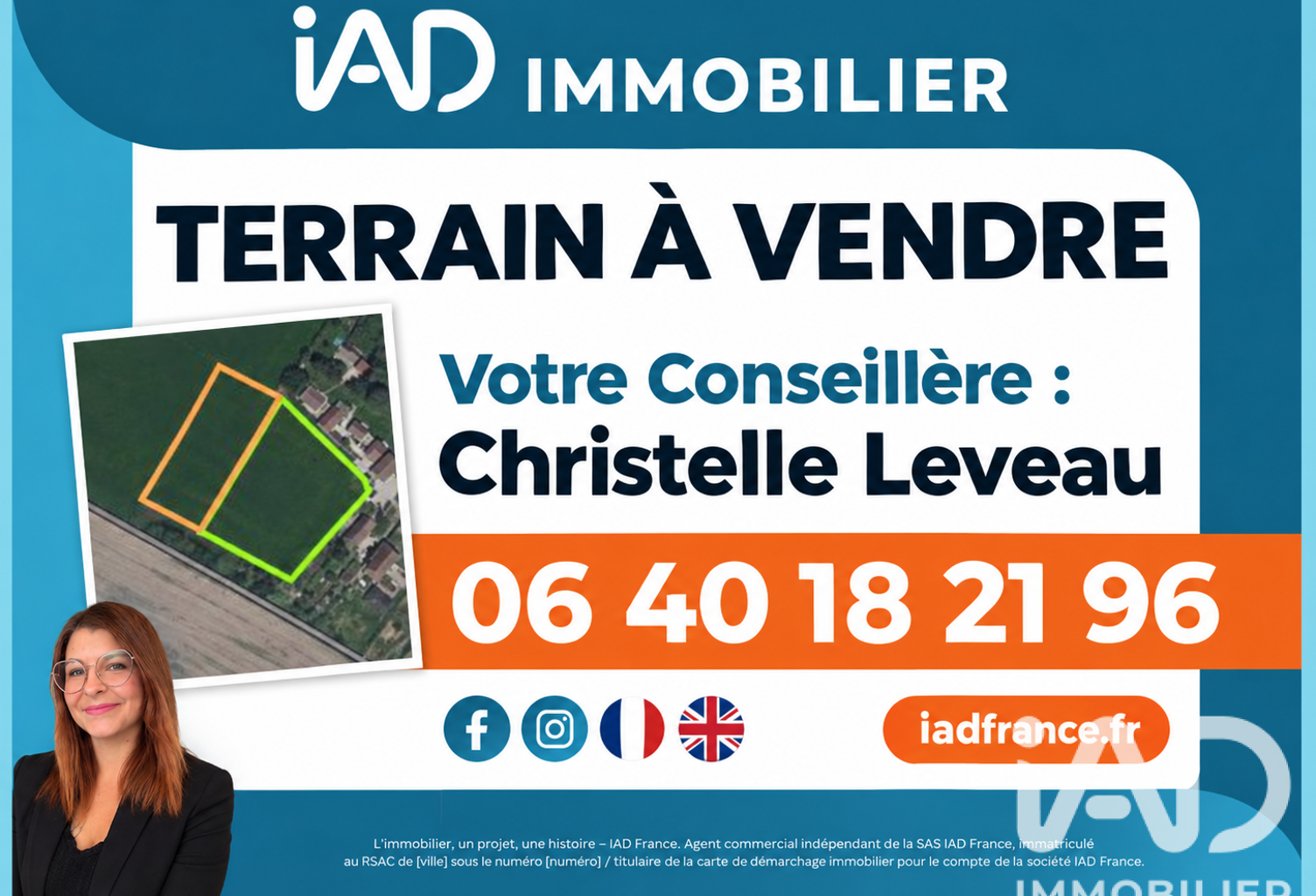 Vente Terrain à bâtir 7 455 m&sup2; — photo 1