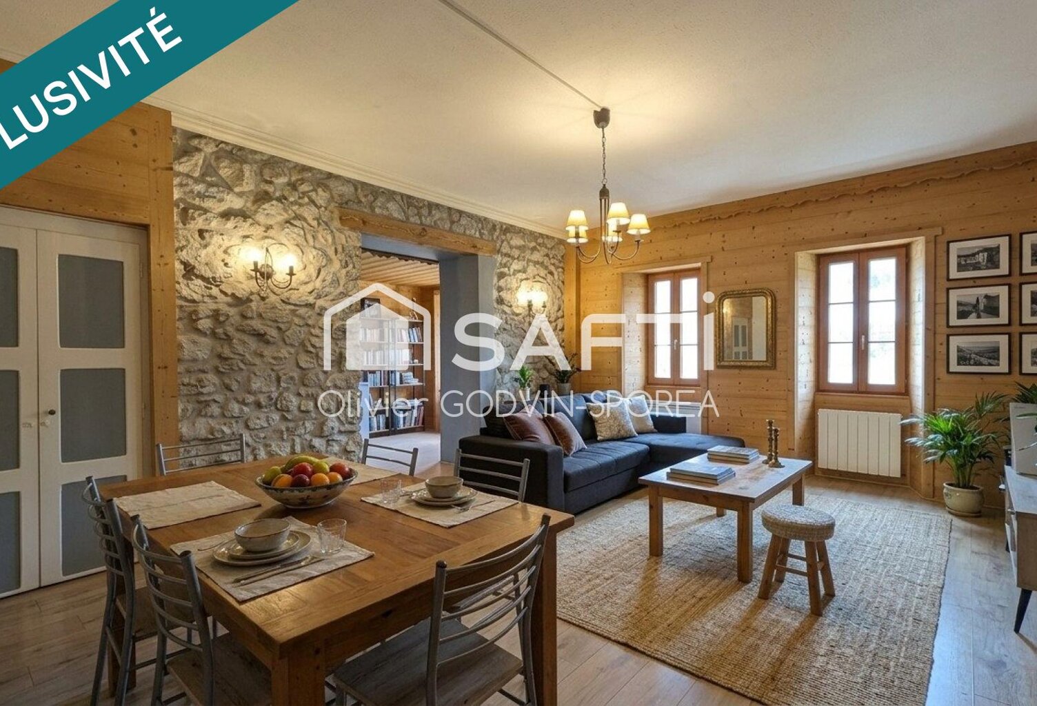 Appartement familial de 130m2 dans le coeur du village d'Abondance dans une maison traditionnelle du 16e siècle — photo 1