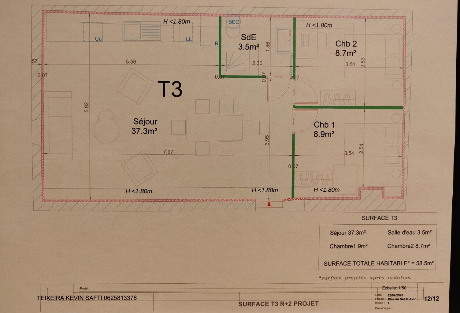 Appartement/plateau T3 à aménager au 2ème étage — photo 1