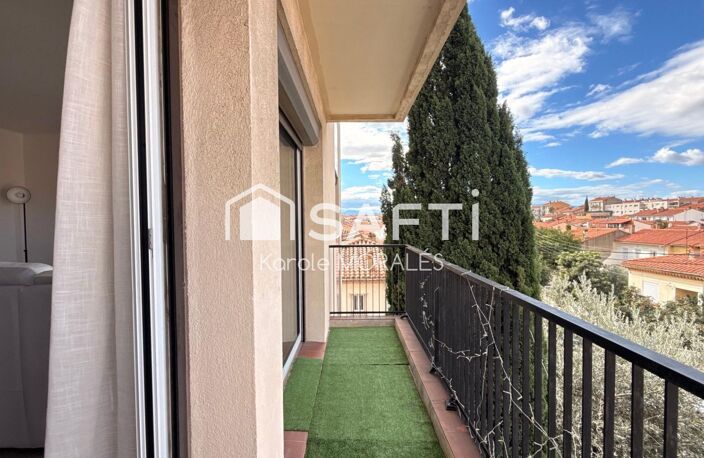 PERPIGNAN, BEL APPARTEMENT VENDU MEUBLE, BALCONS, GARAGE, PROCHE CENTRE — photo 4