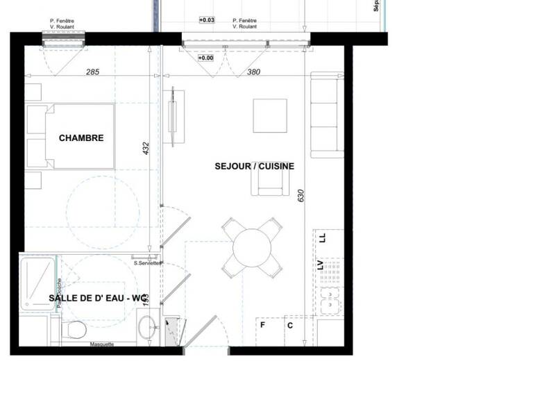 Vente Appartement 2 pièces — photo 1
