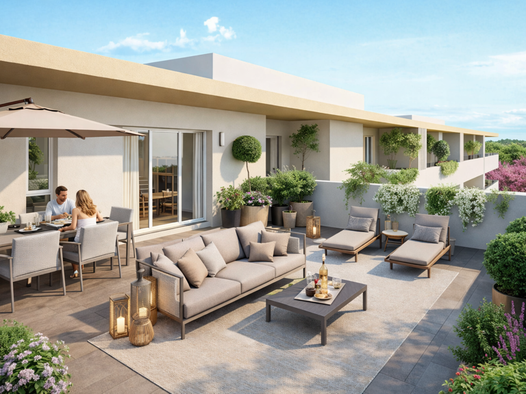 EXCEPTIONNEL DERNIER ETAGE 2P DE 45M² AVEC UNE TERRASSE DE 90M² — photo 1