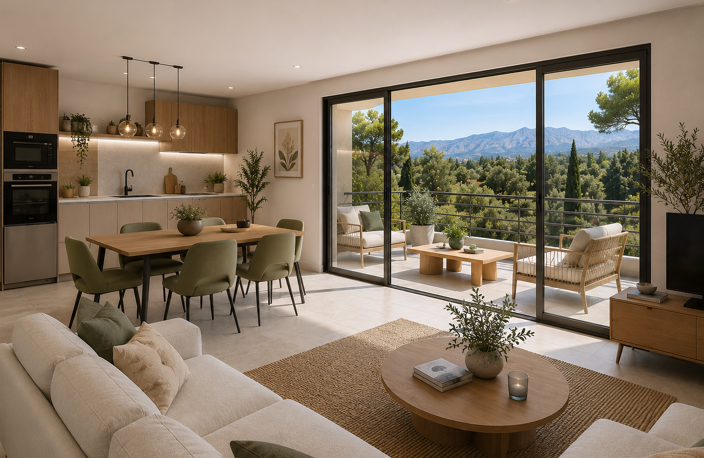 FURIANI - LIVRE 3 PIECES DE 65M² EN DERNIER ETAGE ET SANS VIS A VIS  — photo 2