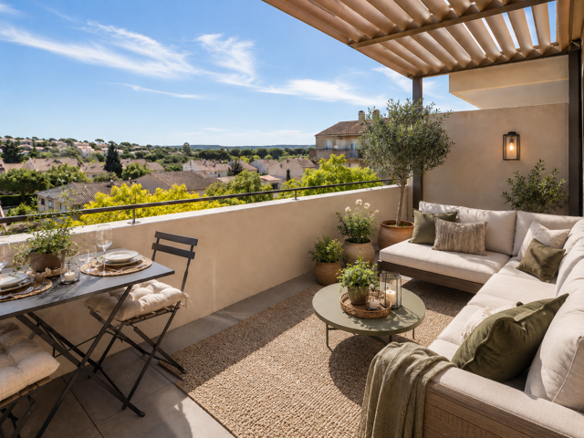 VITROLLES ROCHER - T2 en dernier étage avec grande terrasse — photo du bien