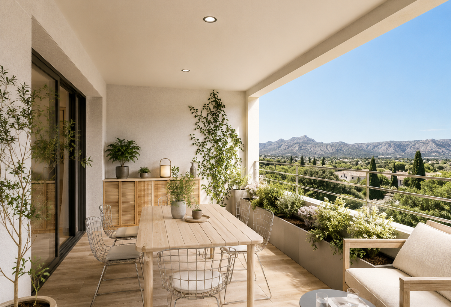 T4 duplex de 100 m² avec terrasse et vue dégagée sur les Alpilles — photo 1