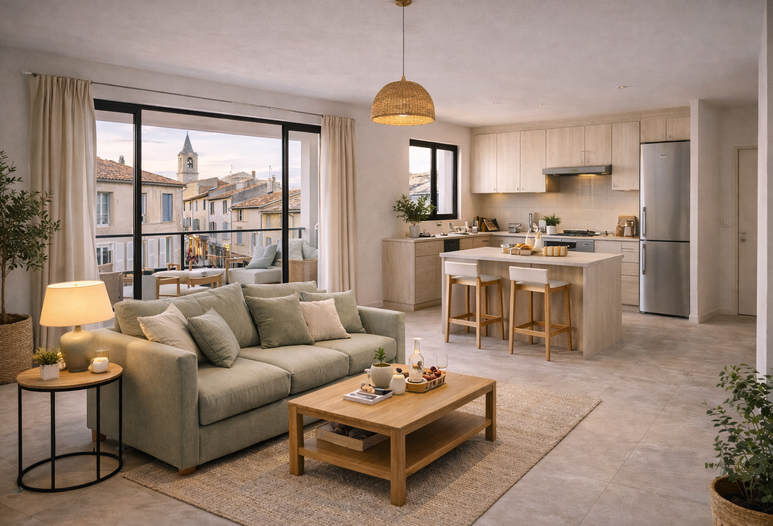CENTRE VILLE - 3P DE 65M² AVEC TERRASSE ET STATIONNEMENTS — photo 1