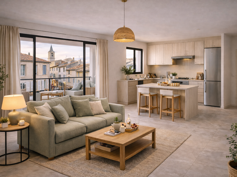 CENTRE VILLE - 3P DE 65M² AVEC TERRASSE ET STATIONNEMENTS — photo 1