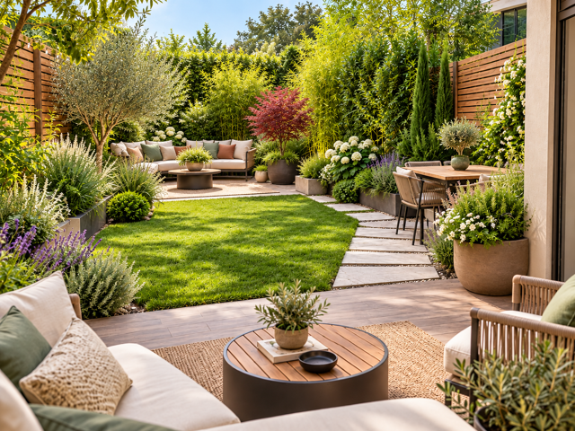 - ROGNES PROCHE CENTRE VILLE - 2P DE 45M² EN REZ-DE-JARDIN — photo du bien