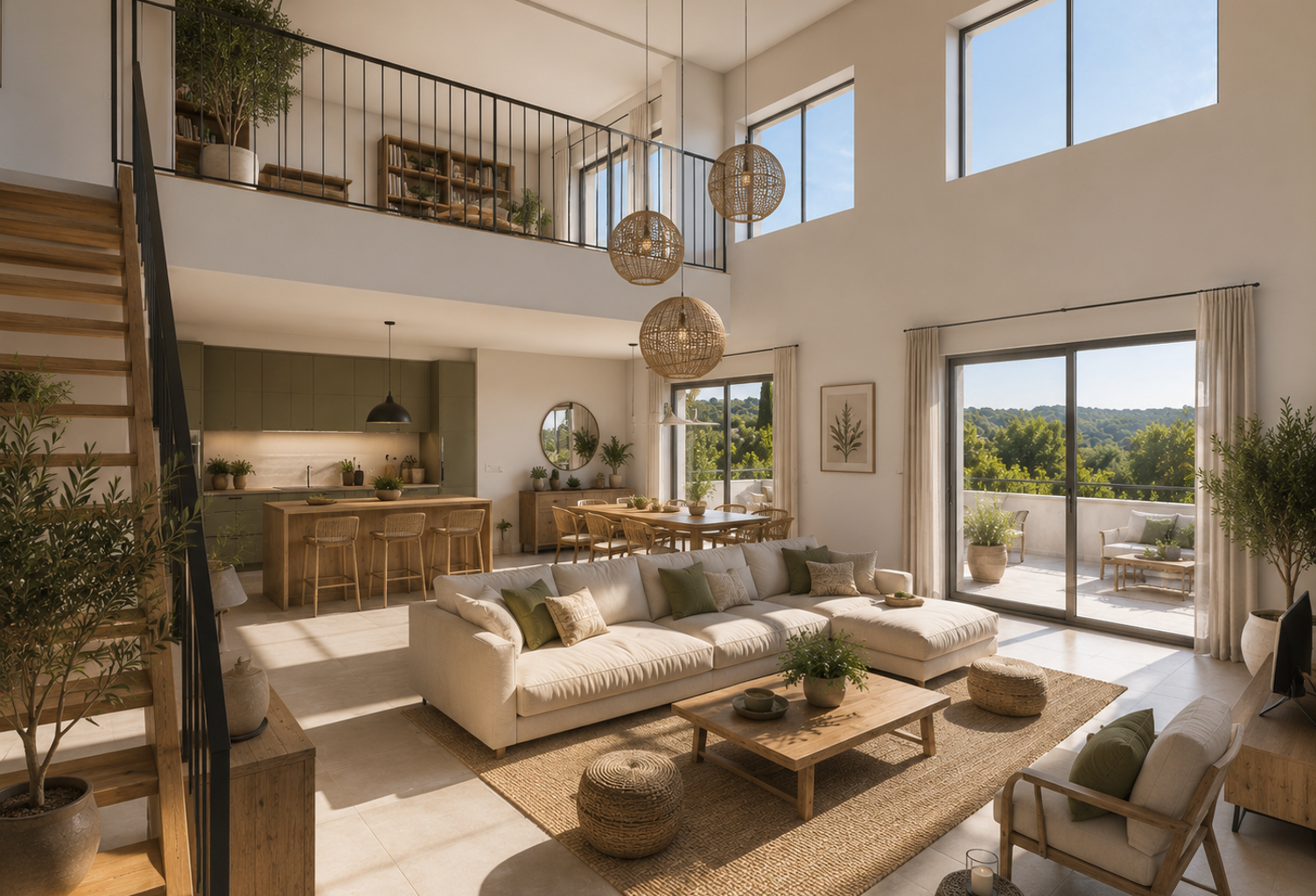 -Duplex d’exception de 100m² avec deux terrasses – Dernier étage à Gardanne — photo 1