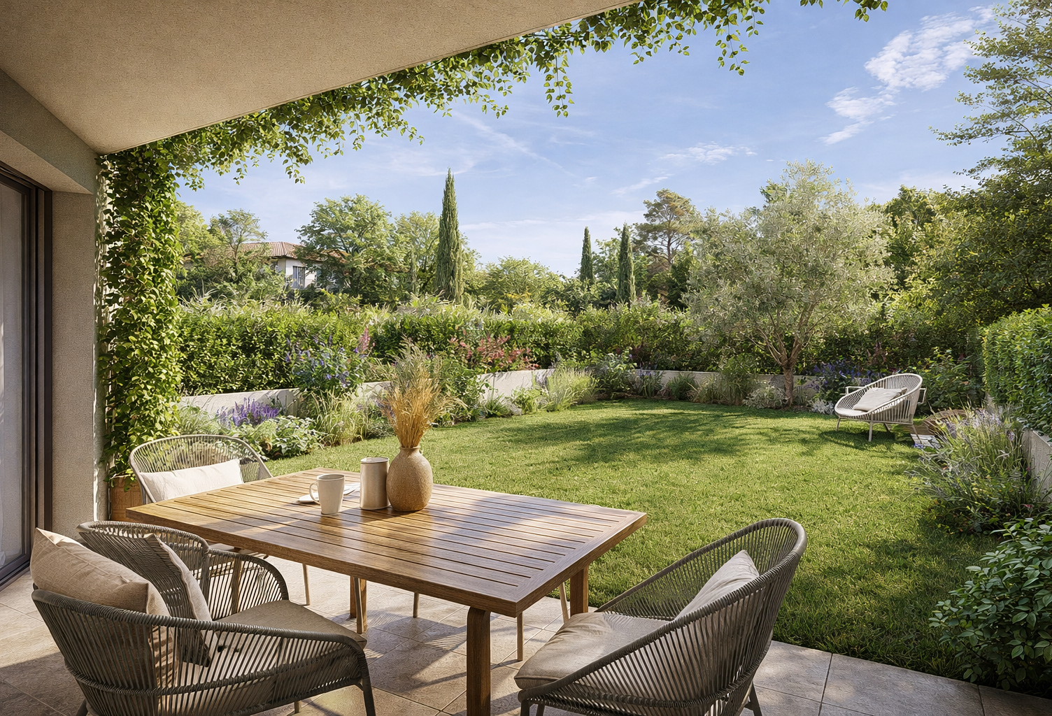 -T2 avec jardin plein Sud à Aix-en-Provence Nord – Un extérieur rare ! — photo 1