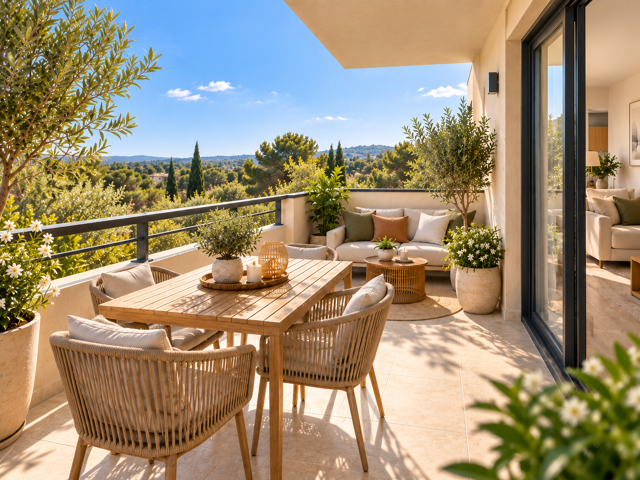 - T2 NEUF DE 45M² AVEC TERRASSE PROCHE THOLONET — photo du bien