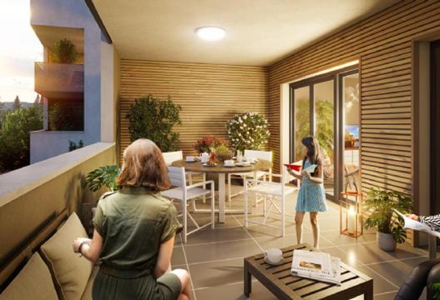 RETOUR DE LOT F2 AVEC TERRASSE LE PLESSIS BOUCHARD SECTEUR GARE  — photo 1