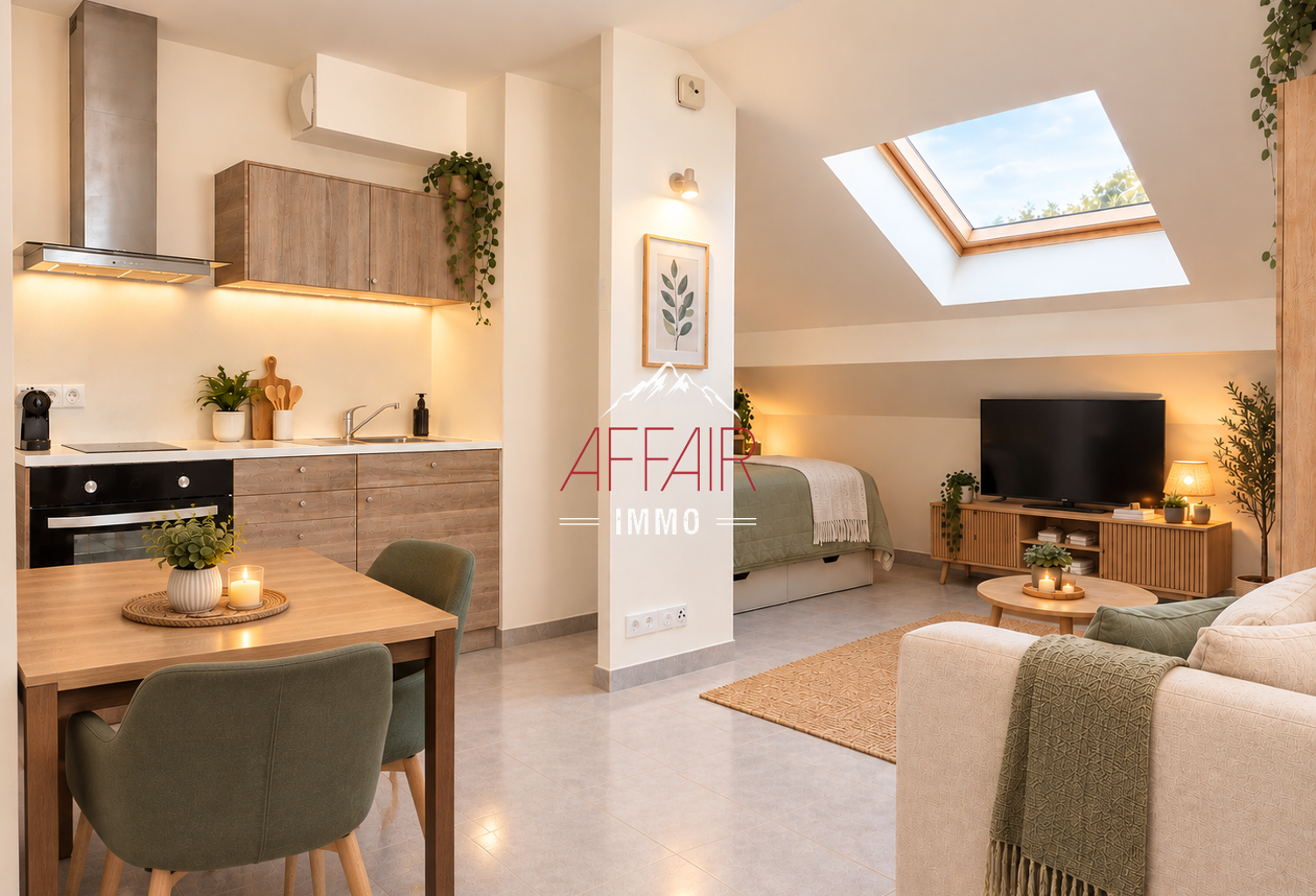 APPARTEMENT STUDIO en DERNIER ETAGE 33 m2 utiles - 74100 VET — photo 1