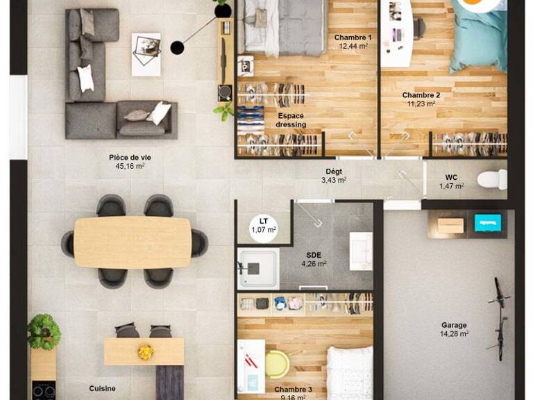Maison 5 pièces 88 m2 — photo 1