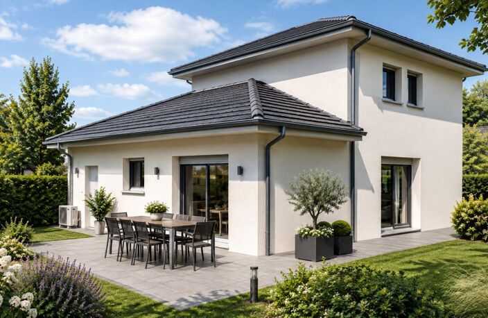 VIF (Maison 110m² + garage 20 m²) sur un Terrain plat viabilisé de 450m² — photo 2